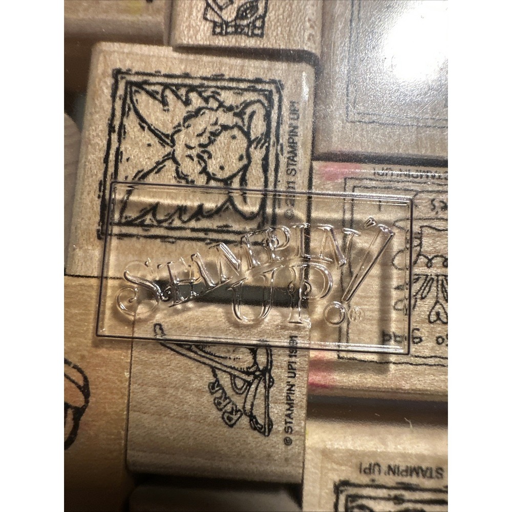Stampin' Up! Stampin' Stamping Set Used Mixed Set 15 Stamps All Occasions Xmas - Picture 8 of 8